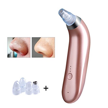 ChiTronic Electric Facial Pore Cleanser BlackHead Cleaner Acne Remover Tool (Rose Gold)