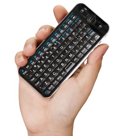 iPazzPort 24GHz Mini Wireless Fly Keyboard with IR Remote and Backlight KP-810-16