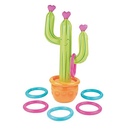 Inflatable Cactus Ring Toss Game