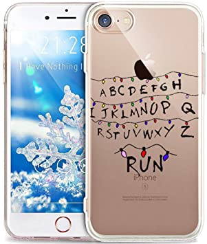 iPhone 6S Case,iPhone 6 Case,Xmas Christmas Snowflake Serie,Soft Silicone Rubber Bumper Case,Crystal Clear Soft Clear Silicone Back Case Cover for iPhone 6S / 6 4.7",Christmas Lantern Letters