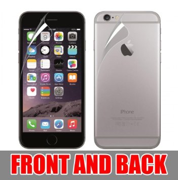 Rheme Super Clear Screen Protector for Apple iPhone 6 Plus & 6s Plus FRONT   BACK 6 in a PACK with LIFETIME WARRANTY