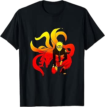 Naruto Shippuden Naruto and 9 Tails Short Sleeve T-Shirt