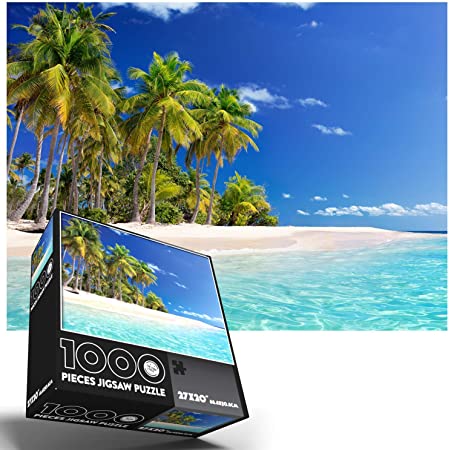 Puzzles for Adults 1000 Piece Beautiful Beach Scenes | Jigsaw Puzzles 1000 Pieces for Adults | 1000 Piece Puzzles for Adults |