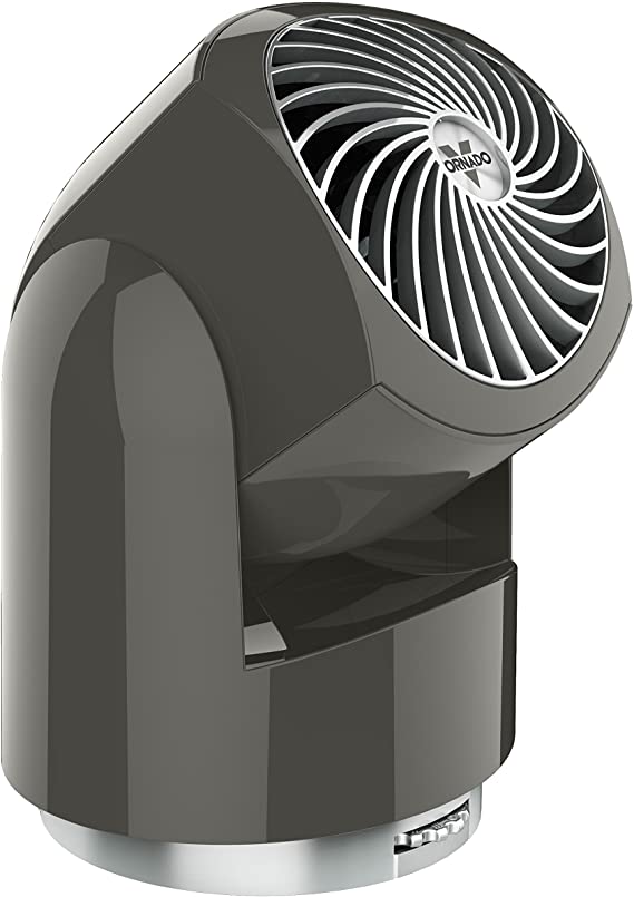 Vornado Flippi V10 Compact Oscillating Air Circulator Fan, Graphite Gray