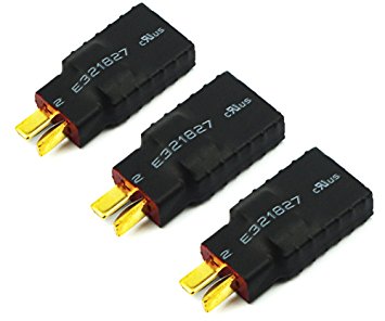 Readytosky T-Plug Deans Male to Traxxa Female Connector Adapter No wires RC Battery Connectors(3PCS)