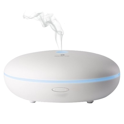 AROFUME Essential Oil Diffuser 350ml 12 Hours Ultrasonic Aromatherapy Aroma Diffuser Cool Mist Humidifier with 2 Mist Mode 7 Color LED Lights and Waterless Auto Shut-off for Home