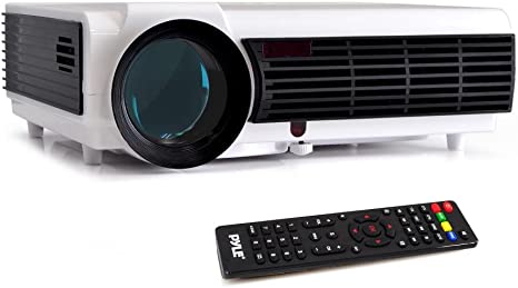 Pyle Video Projector 1080P Full HD Professional Cinema Home Theater Projection, Digital Multimedia File, Keystone Adjust Picture Presentation & Supports USB & HDMI for TV, Computer & Laptop-(PRJD903)