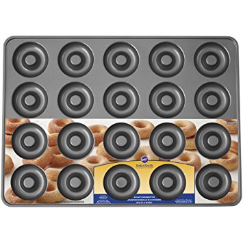 Wilton Industries Perfect Results 20-Cavity Mega Donut Pan, No Color