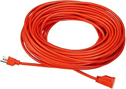 AmazonBasics 16/3 Vinyl Outdoor Extension Cord | Orange, 100-Foot