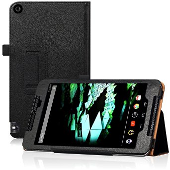 8" Nvidia Shield K1 / 2 Tablet Case Cover, WizFun PU Leather Case Cover For 8" Nvidia Shield K1 (2015 th) / Shield 2 (2014 th) Android Tablet (Black)