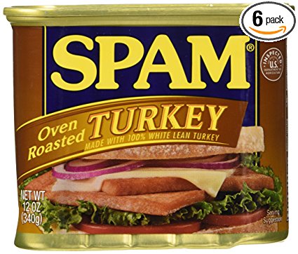 SPAM Oven Roasted Turkey, 12-Ounce Cans (Pack of 6)