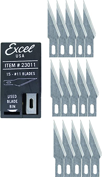 Excel #11 Double Honed Blade Pack of 15 Dispenser Carded