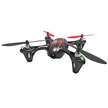 HUBSAN X4 H107C Drone 4 Channel 2.4GHz 6 Axis Gyro RC Quadcopter with 720P HD Camera Mode 2 RTF (720P Silver red)