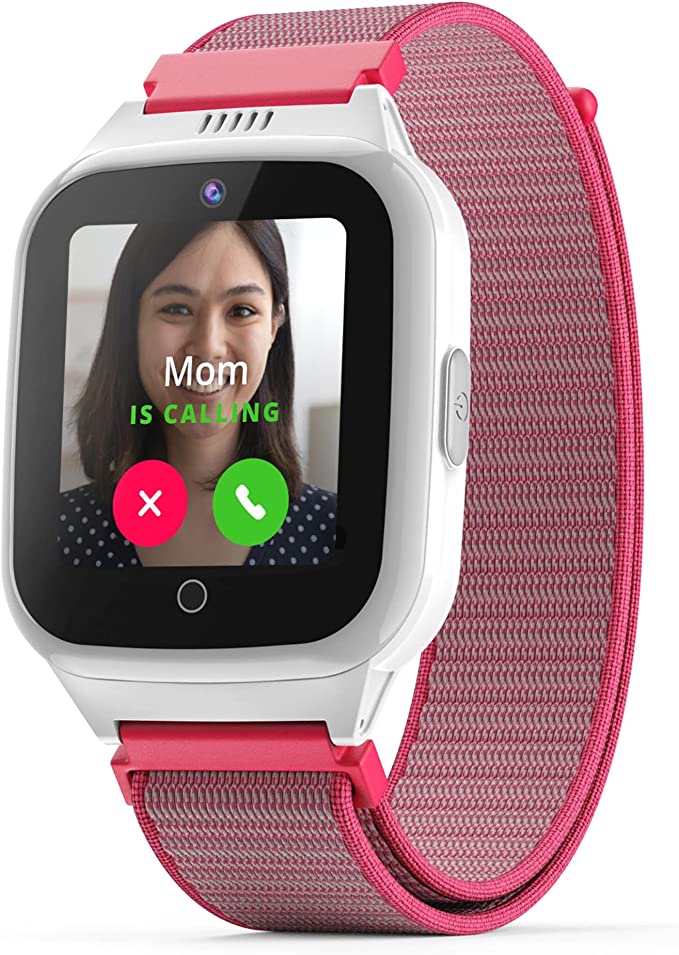 Cosmo JrTrack 2 SE Smart Watch for Kids | 4G Phone Calling & Text Messaging | SIM Card & Flexible Data Plans | GPS Tracker Watch for Kids | Children’s Smartphone Alternative (Pink)