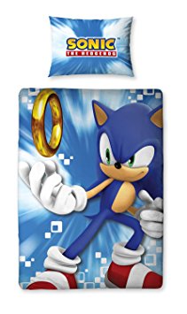 Character World 135 x 200 cm Sonic the Hedgehog Spin Single Panel Duvet Set