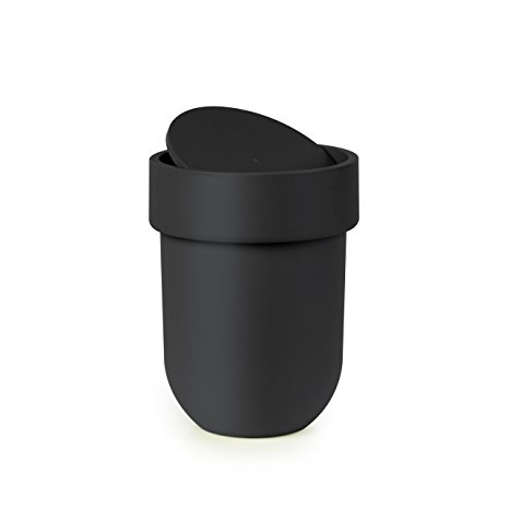 Umbra Touch Waste Bin with Lid, Black