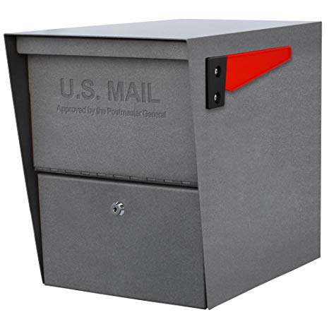 Mail Boss 7205 Package Master Curbside Locking Security Mailbox, Granite