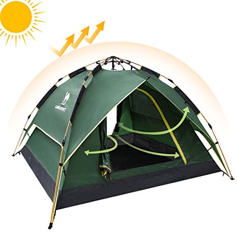 Camel Fourth-generation Automatic Hydraulic Tent for 2-3 Person Outdoor Rainproof Camping