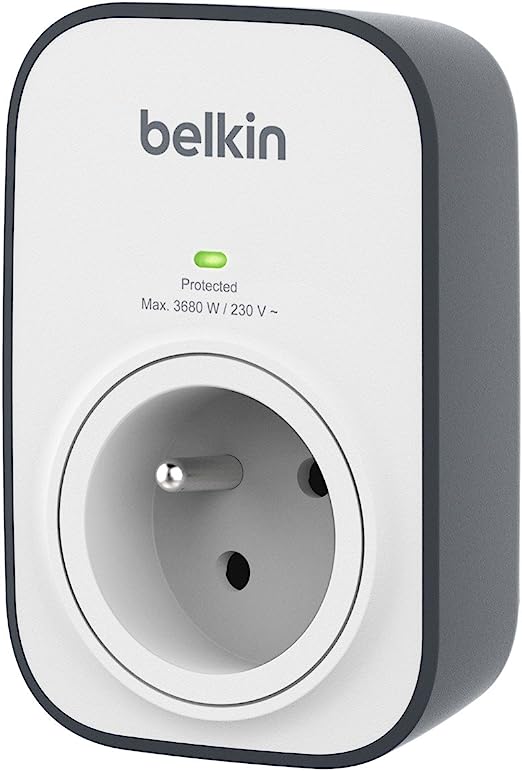 Belkin - BSV102ca - SurgeCube - Prise Murale Parafoudre (Protection jusqu'à 306 joules) Blanc