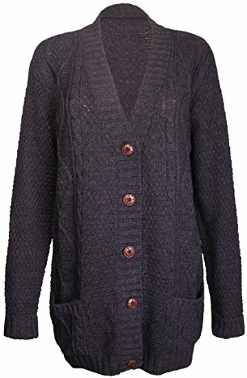 PurpleHanger Women's Knit Sweater Cardigan Top Plus Size