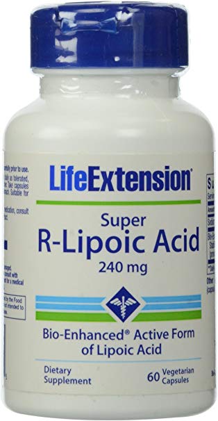 Life Extension Super R-Lipoic Acid, 240 mg, 60 Count