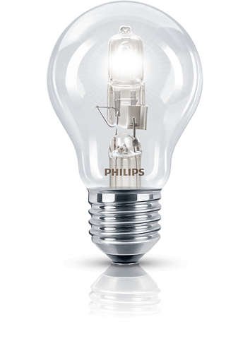 Philips E27 Edison Screw 42 Watt 240 V Halogen EcoClassic Traditional Bulb, Pack of 3