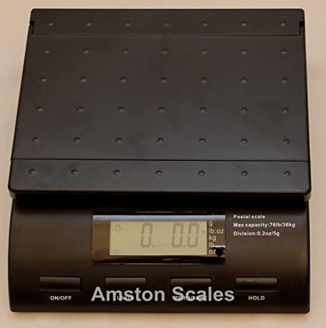 56 LB Digital Postal Scale with AC Adapter Plug 56 LB x 0.2 OZ Postage Shipping Mail Bench Package