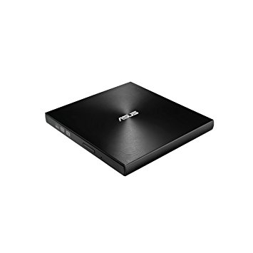 ASUS SDRW-08U9M-U/BLK 13mm External DVD Writer, Compatible with USB 2.0 and Type-C for both Mac/PC