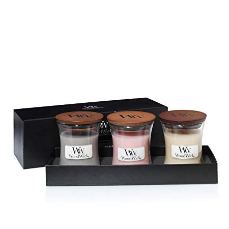 Woodwick Fireside 3 Small Jar Gift Set