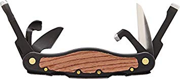Flexcut Left-Handed Carvin' Jack, Folding Multi-Tool for Woodcarving, 4 1/4 inch Closed Length, 6 Blades Included (JKNL91)