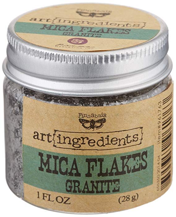 Creative Converting Finnabair Art Ingredients Mica Flakes, 1 oz, Granite