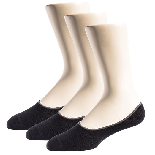 Thirty48 Men's No-show Loafer Socks with CoolPlus, Silicone Heel Grip (3 or 6 Pairs)