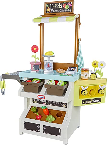 Little Tikes® 3-in-1 Garden to Table Market Pretend Garden Food Growing and Cooking Toy Role Play Kitchen Playset for Multiple Kids and Toddlers