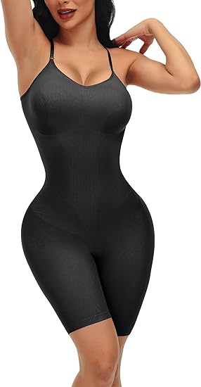 Bodysuit Shapewear for Women Tummy Control Seamless Full Body Shaper Mid Thigh Butt Lifter Camisole Jumpsuit Tops
