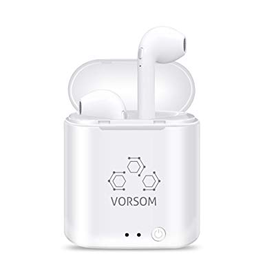 Bluetooth Earbuds Wireless Earbuds Bluetooth Headphones Wireless Headphones Mini Stereo In-Ear TWS Earpieces Earphones With Noise Cancelling Microphone for All Bluetooth Devices Update Version (White)
