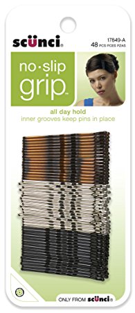Scunci No-slip Grip Bobby Pins, 48 Count
