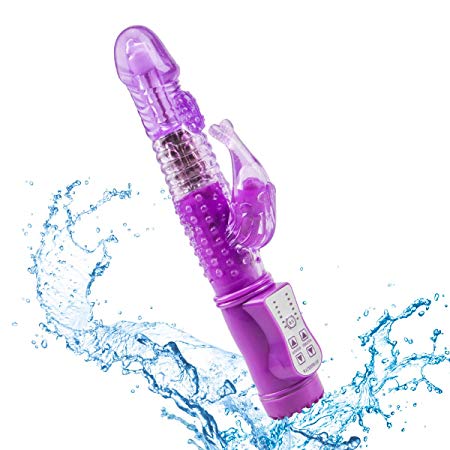 Sex Adult Toy Rabbit Vibrator -36-Frequency G-Spot Stimulation Clit Massager -Purple Waterproof Vibrator