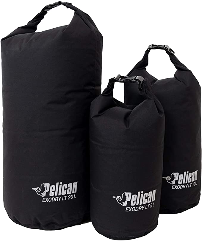 Pelican Sport - Extremely Compact - Lightweight and Waterproof - Roll Top Dry Compression - Keeps Gear Dry for Kayaking, Boating, Beach, Rafting, Hiking, Camping and Fishing