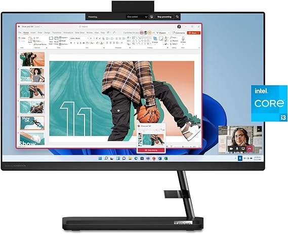 Lenovo IdeaCentre AIO 3i - (2023) - All in One Desktop - PC Computer - Mouse & Keyboard Included - 21.5" FHD Display - Windows 11-8GB Memory - 256GB Storage - Intel Core i3-1215U