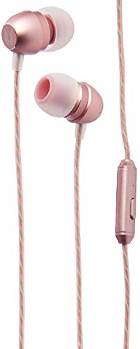 UiiSii HM7 Enhanced Hammering BASS Headphones In-Ear Noise Reducing Metal Earphones With Mic For iphone 6s iPod iPad Android Smartphone MP3 Players/The headset with flower fragrance(Rose Gold)Pink