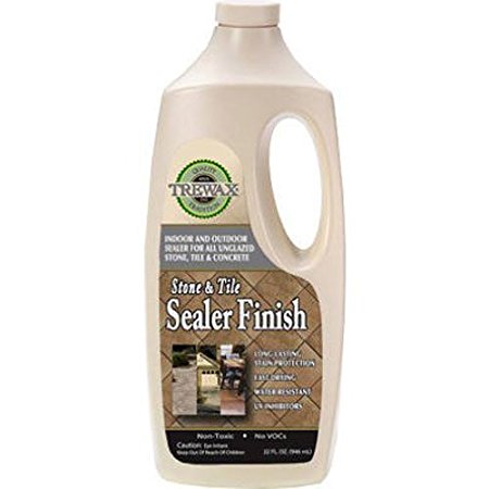 Trewax Professional Stone and Tile Indoor and Outdoor Sealer Finish, 32-Ounce