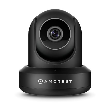 Amcrest 1080P POE (Power Over Ethernet) IP Camera with Pan/Tilt, Two-Way Audio, Optional Cloud Recording, Full HD (1920TVL) @ 30FPS, Super Wide 90° Viewing Angle and Night Vision IP2M-841EB (Black)