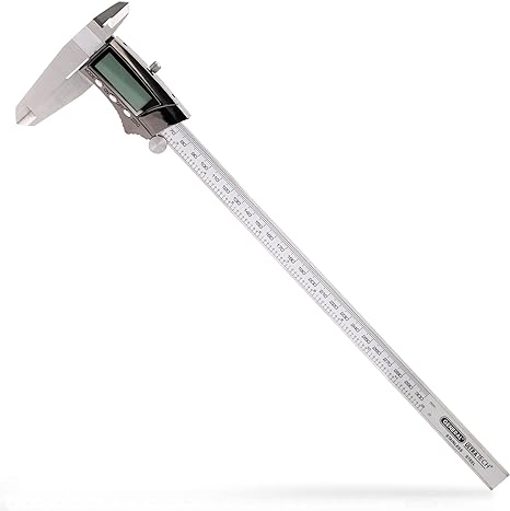 General Tools & Instruments 14712 Fraction Plus Digital Fractional Caliper, Stainless Steel, 12-Inch