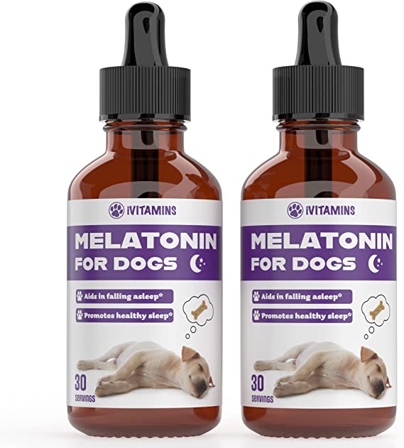 Melatonin for Dogs | Dog Melatonin | Melatonin for Dogs Sleep | Sleep Aid for Dogs | Dog Sleep Aid | Dog Calming | Calming for Dogs | Dog Calming Treats | Dog Anxiety Relief | 2 Pack: 60 Servings