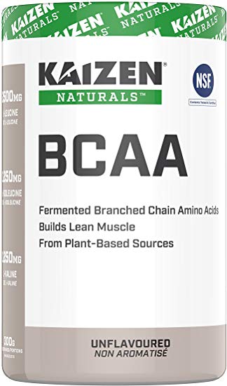 Kaizen Naturals Fermented BCAA Powder, NSF Certified, Unflavoured, 60 Servings