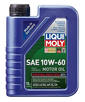 Liqui Moly 2068 Synthoil Race Tech GT1 10W-60 Motor Oil - 1 Liter Bottle