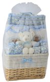 Big Oshi Baby Essentials 10 Piece Layette Basket Gift Set - Blue