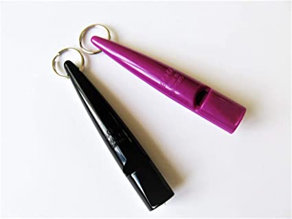 ACME NEW 210.5 Dog Whistles - Pair Black & Purple