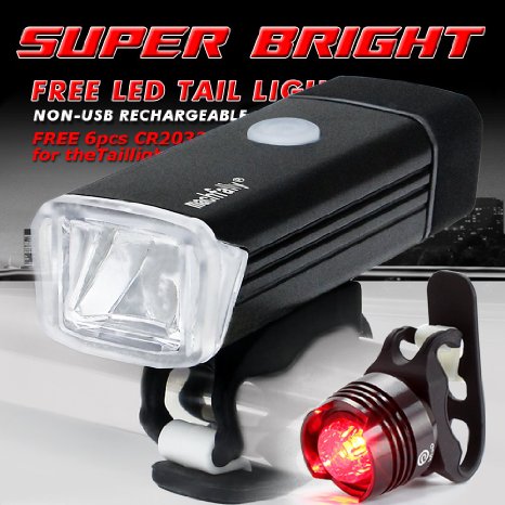 Super Bright USB Chargeable Bike light,GO PAL POWERFUL Hurley-380 USB Chargeable Bike Headlight With Durable Tail Light X1 Included,No Tools Install,Compatible with Mountain, Road ,Kids & City Bicycles, Increase Safety & Visibility