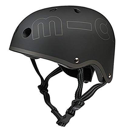 Micro Metallic Black Helmet